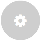 white socket icon on light grey circle background